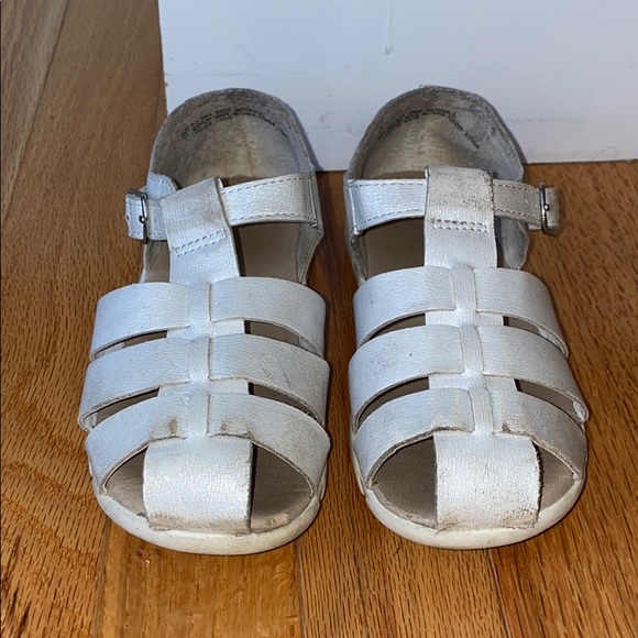 white fisherman sandals